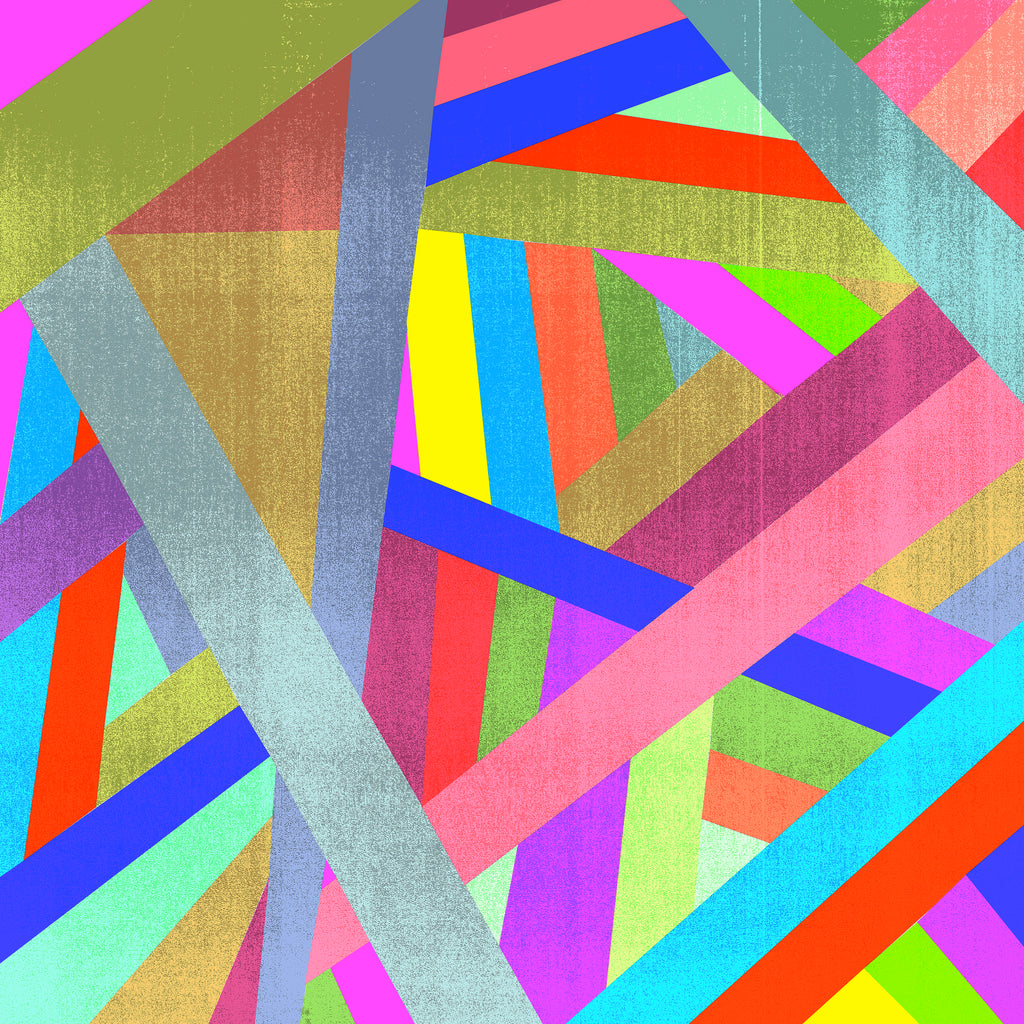 STRIPES II by Anthony Foronda on GIANT ART - pink vector illustration