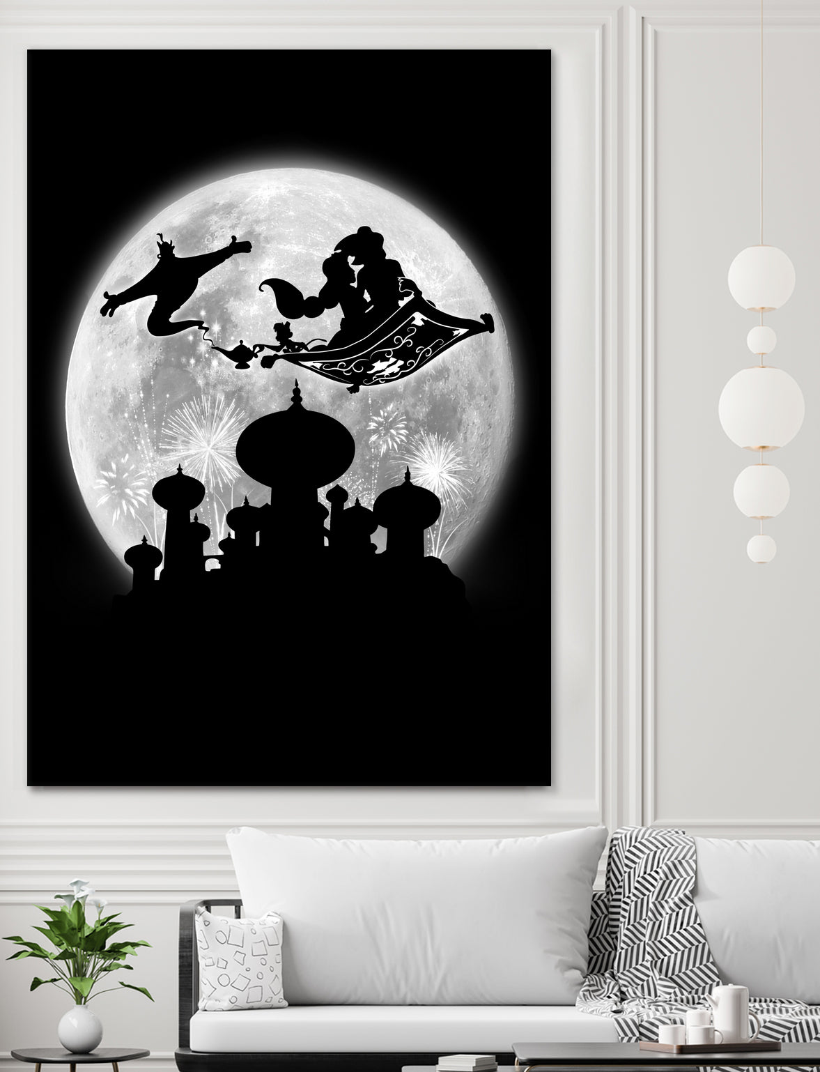 Full moon over Agrabah by Antonio Camarena on GIANT ART - black digital painting