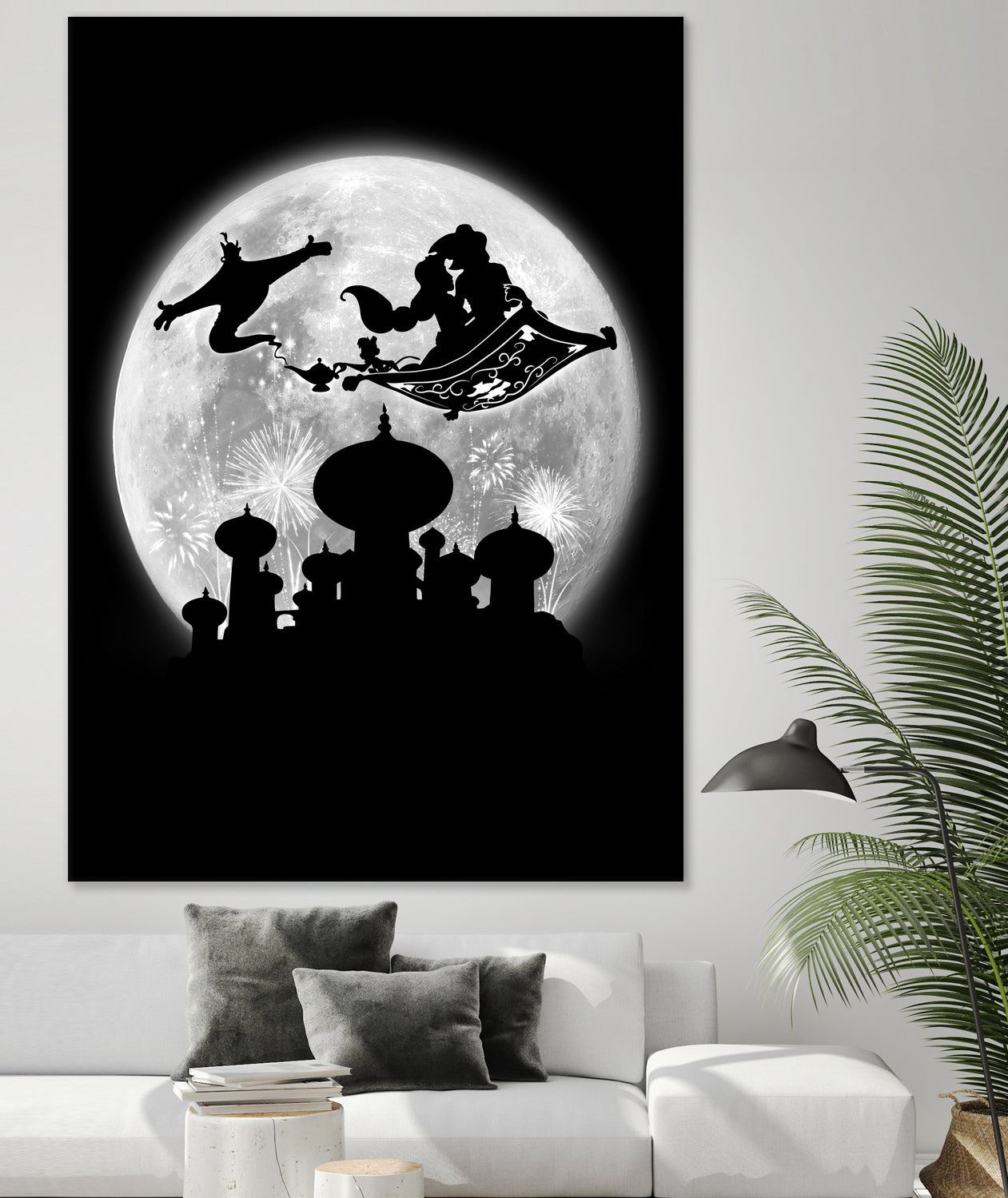 Full moon over Agrabah by Antonio Camarena on GIANT ART - black digital painting