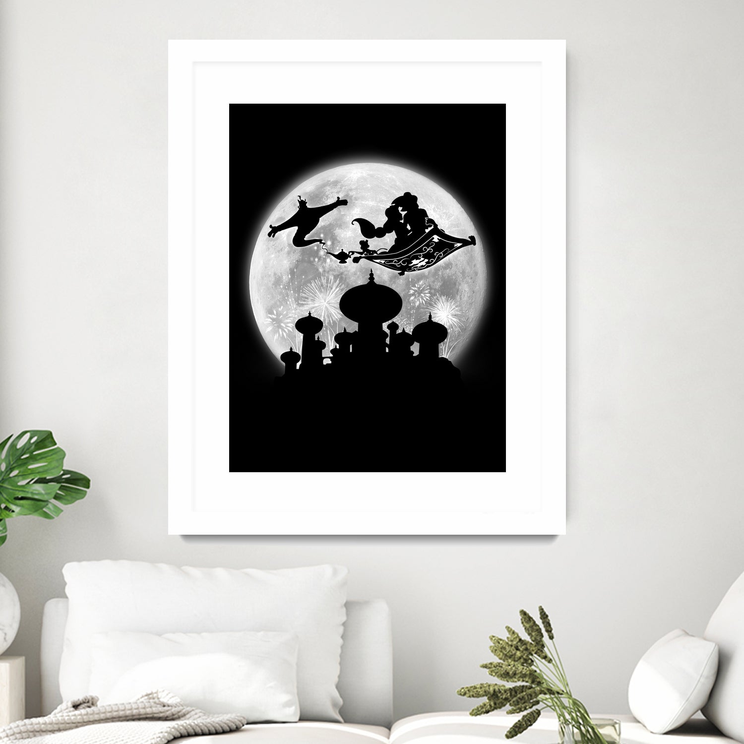 Full moon over Agrabah by Antonio Camarena on GIANT ART - black digital painting