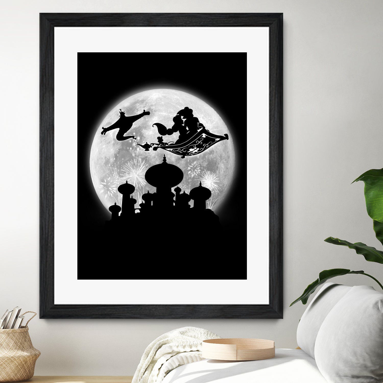 Full moon over Agrabah by Antonio Camarena on GIANT ART - black digital painting