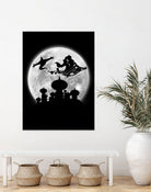 Full moon over Agrabah by Antonio Camarena on GIANT ART - black digital painting