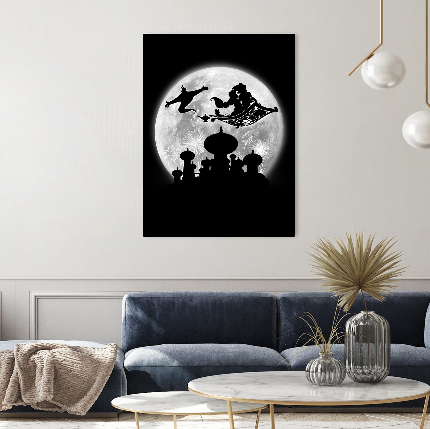 Full moon over Agrabah by Antonio Camarena on GIANT ART - black digital painting