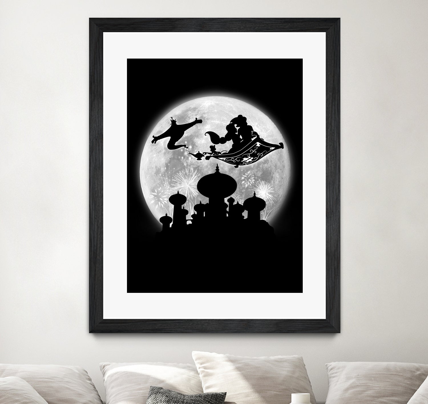 Full moon over Agrabah by Antonio Camarena on GIANT ART - black digital painting