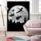 Full moon over London by Antonio Camarena on GIANT ART - black digital painting