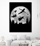 Full moon over London by Antonio Camarena on GIANT ART - black digital painting