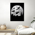 Full moon over London by Antonio Camarena on GIANT ART - black digital painting