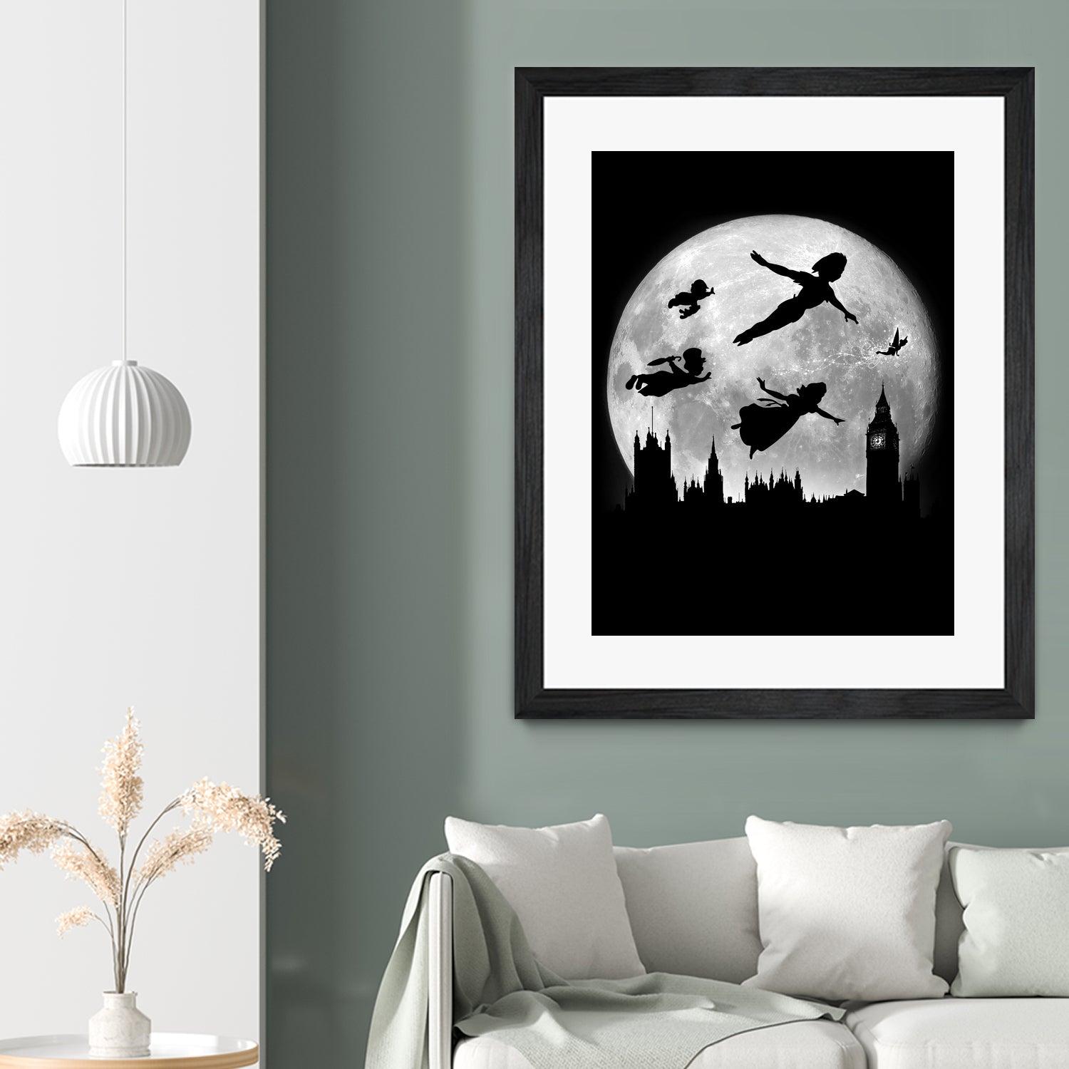 Full moon over London by Antonio Camarena on GIANT ART - black digital painting