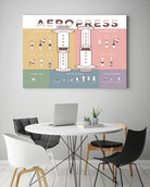 Aeropress Poster by Elaine Chng on GIANT ART - brown typography