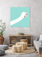 Skiing by Keita Kurihara on GIANT ART - blue digital painting