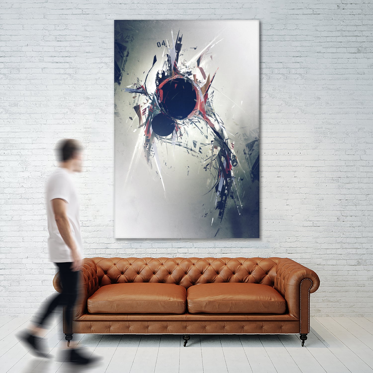 Heartbeat by George Smith on GIANT ART - gray digital painting