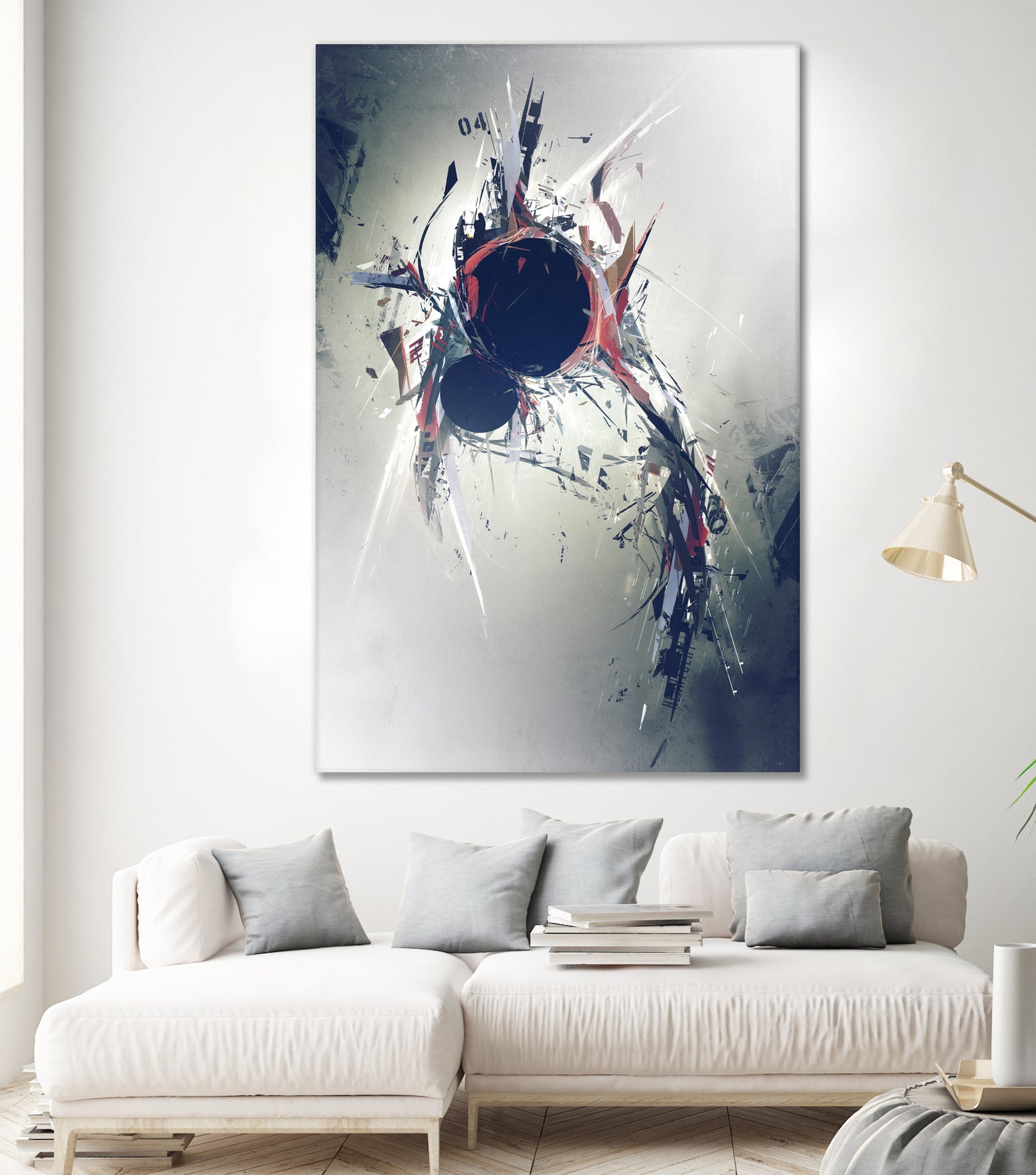 Heartbeat by George Smith on GIANT ART - gray digital painting