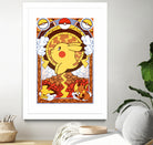 Stained Glass Pikachu by Erin Fitzgerald on GIANT ART - yellow digital drawing