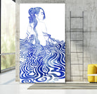 WATER NYMPH XIV by Stevyn Llewellyn on GIANT ART - blue mixed media