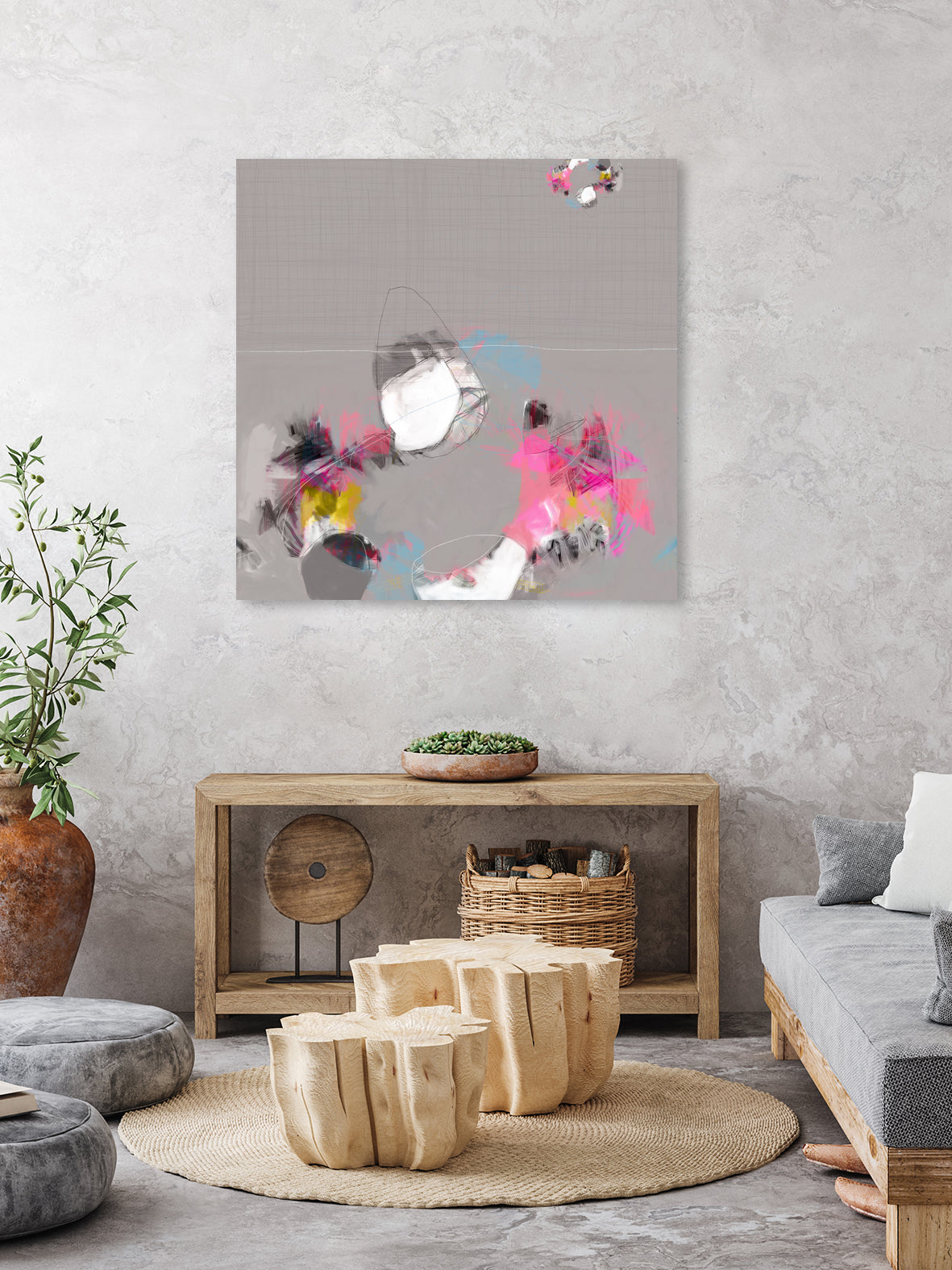 Dévoiler by Octal Pixel on GIANT ART - pink digital painting