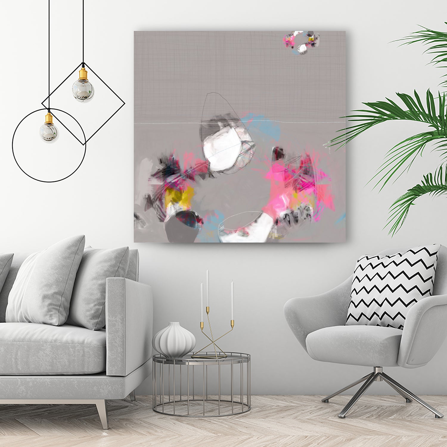 Dévoiler by Octal Pixel on GIANT ART - pink digital painting