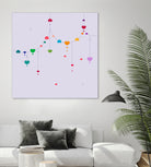 Colorful Love by Alessandra Gagliano on GIANT ART - fuchsia vector illustration