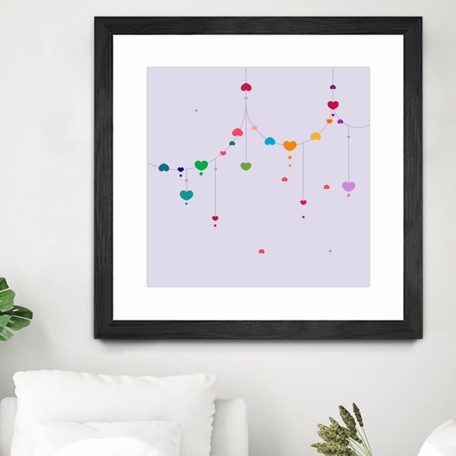 Colorful Love by Alessandra Gagliano on GIANT ART - fuchsia vector illustration