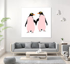 Lesbian Pride Penguins by Daniel Hutchinson on GIANT ART - white character design