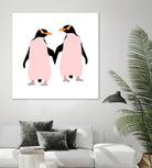 Lesbian Pride Penguins by Daniel Hutchinson on GIANT ART - white character design