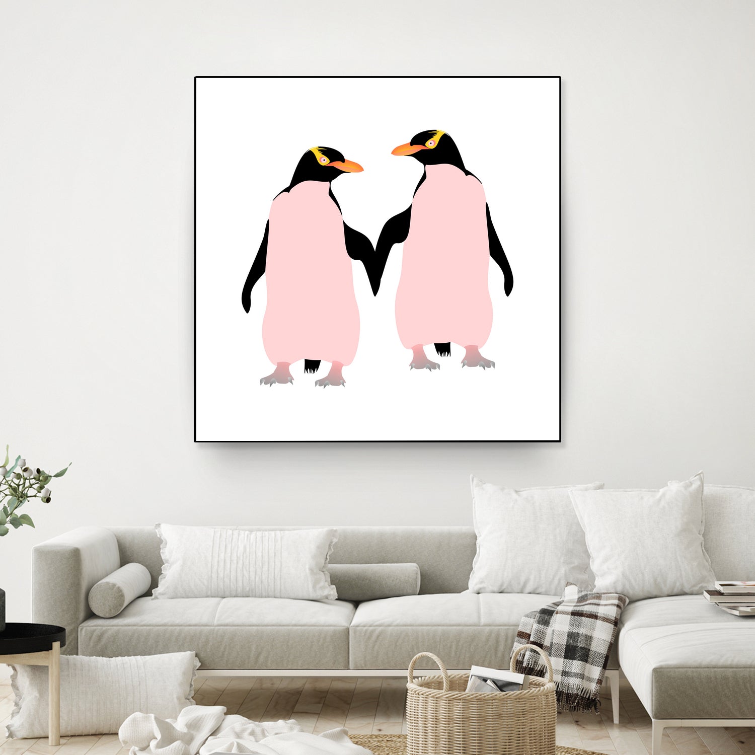 Lesbian Pride Penguins by Daniel Hutchinson on GIANT ART - white character design