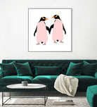 Lesbian Pride Penguins by Daniel Hutchinson on GIANT ART - white character design