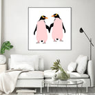 Lesbian Pride Penguins by Daniel Hutchinson on GIANT ART - white character design