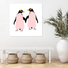 Lesbian Pride Penguins by Daniel Hutchinson on GIANT ART - white character design