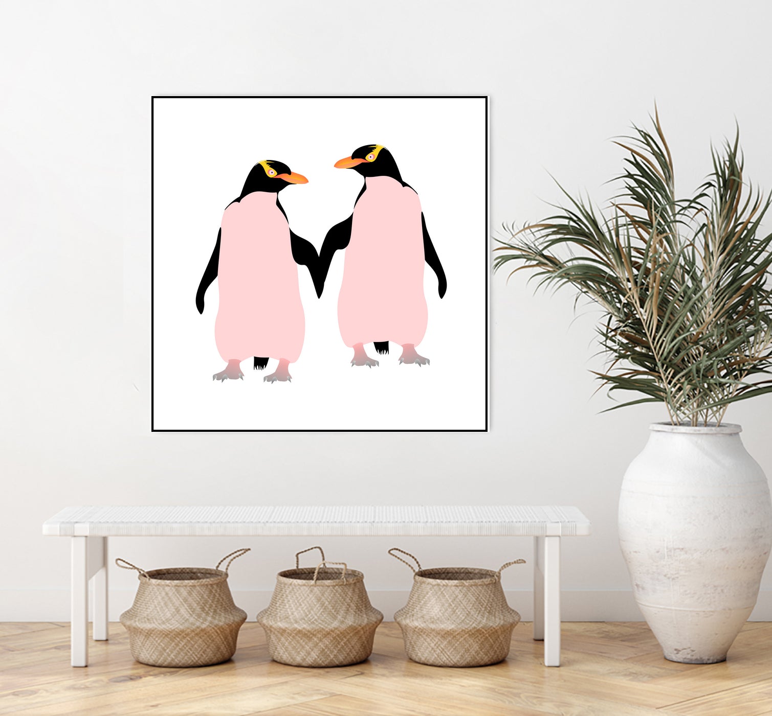 Lesbian Pride Penguins by Daniel Hutchinson on GIANT ART - white character design