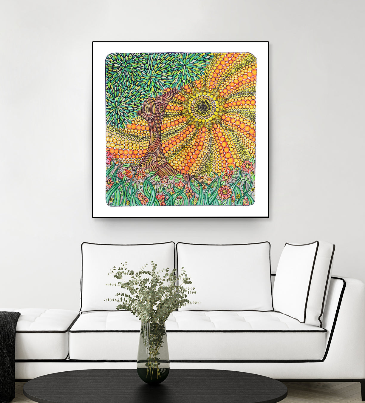 Sunny day by Ranka Stevic on GIANT ART - orange mixed media