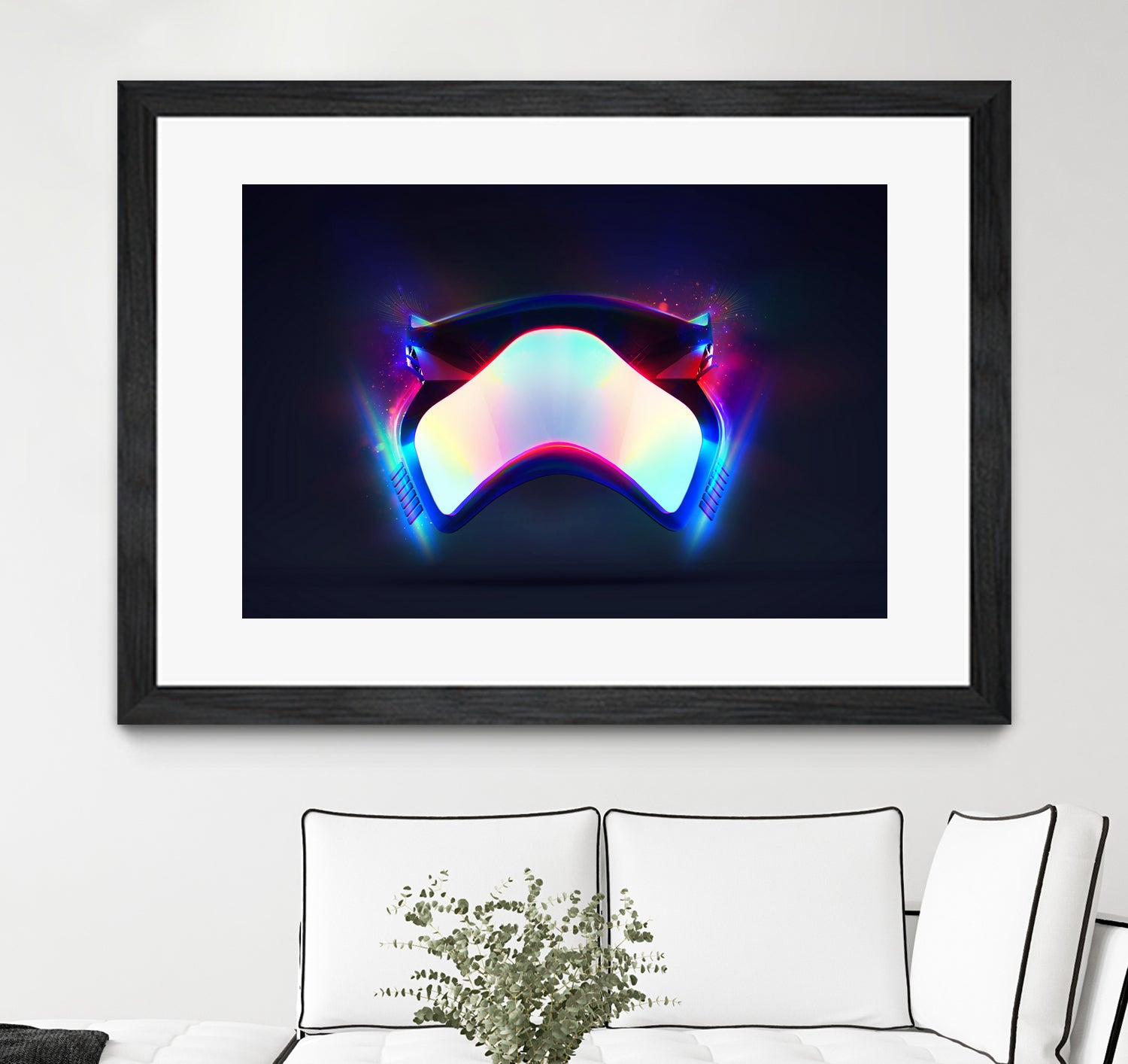 Stormtrooper Mask Black by Tony Ariawan on GIANT ART - black 3d art