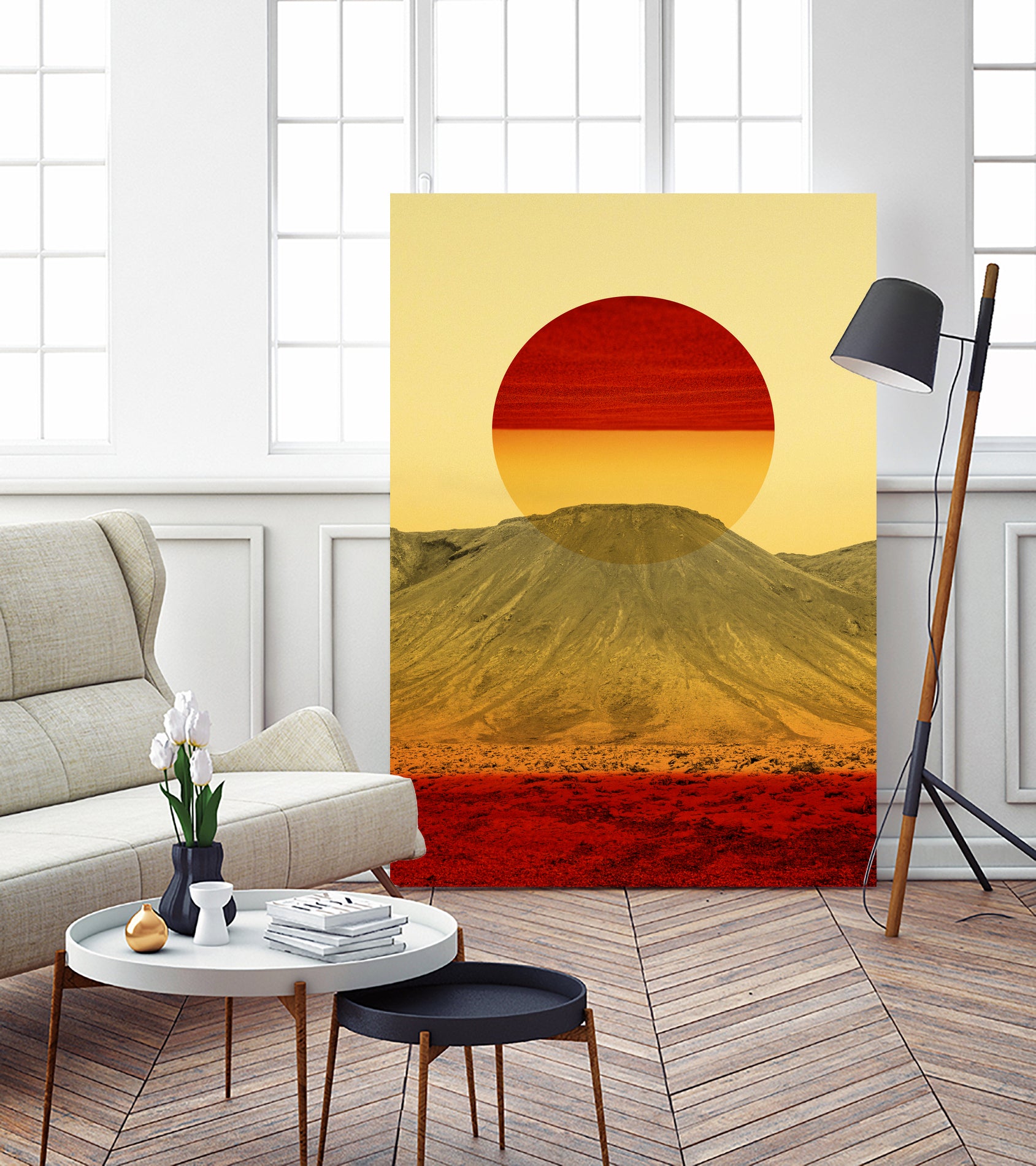 Warm abstraction by Stoian Hitrov on GIANT ART - yellow photo illustration