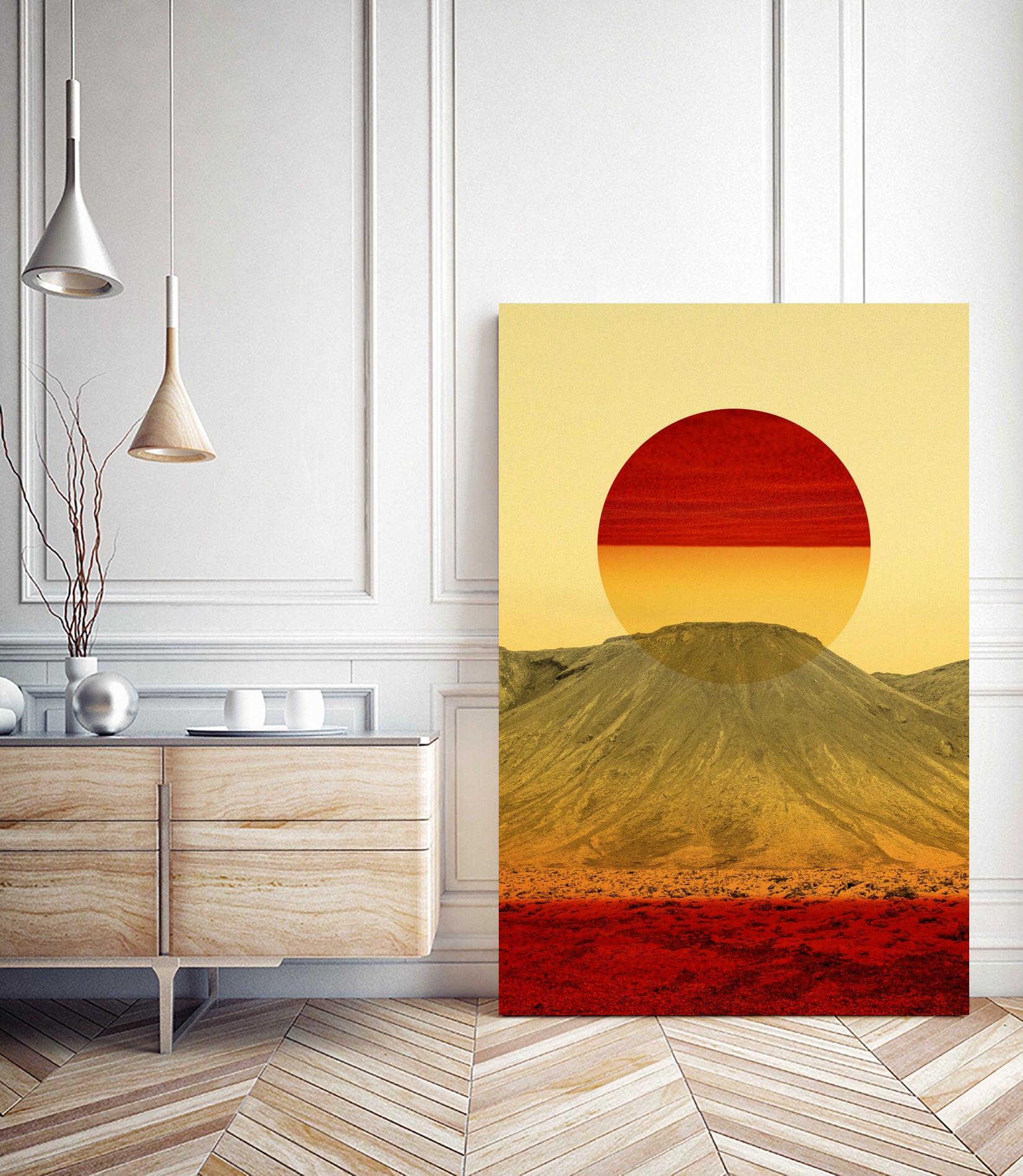 Warm abstraction by Stoian Hitrov on GIANT ART - yellow photo illustration