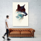 Night Swim by Robert Farkas on GIANT ART - blue digital painting