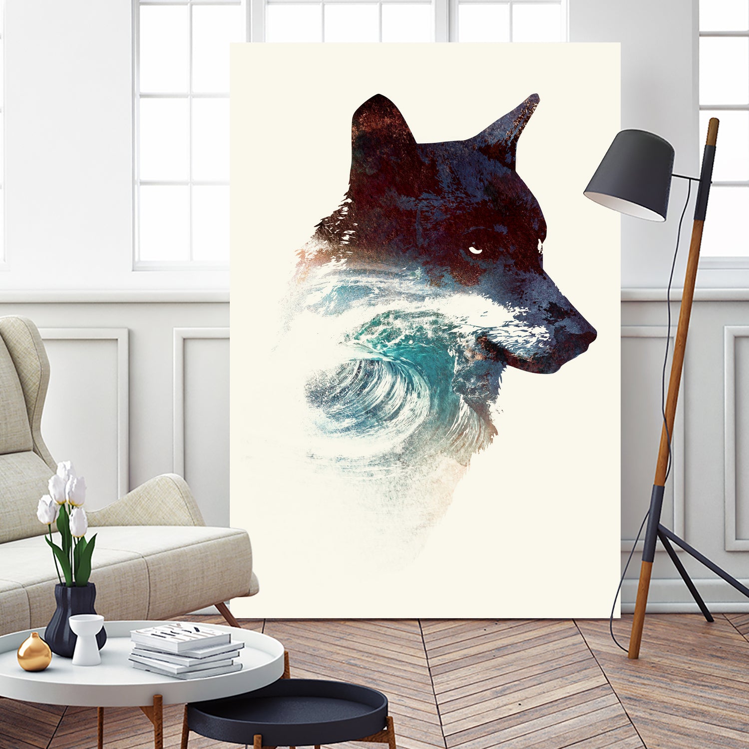 Night Swim by Robert Farkas on GIANT ART - blue digital painting