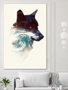 Night Swim by Robert Farkas on GIANT ART - blue digital painting