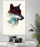 Night Swim by Robert Farkas on GIANT ART - blue digital painting