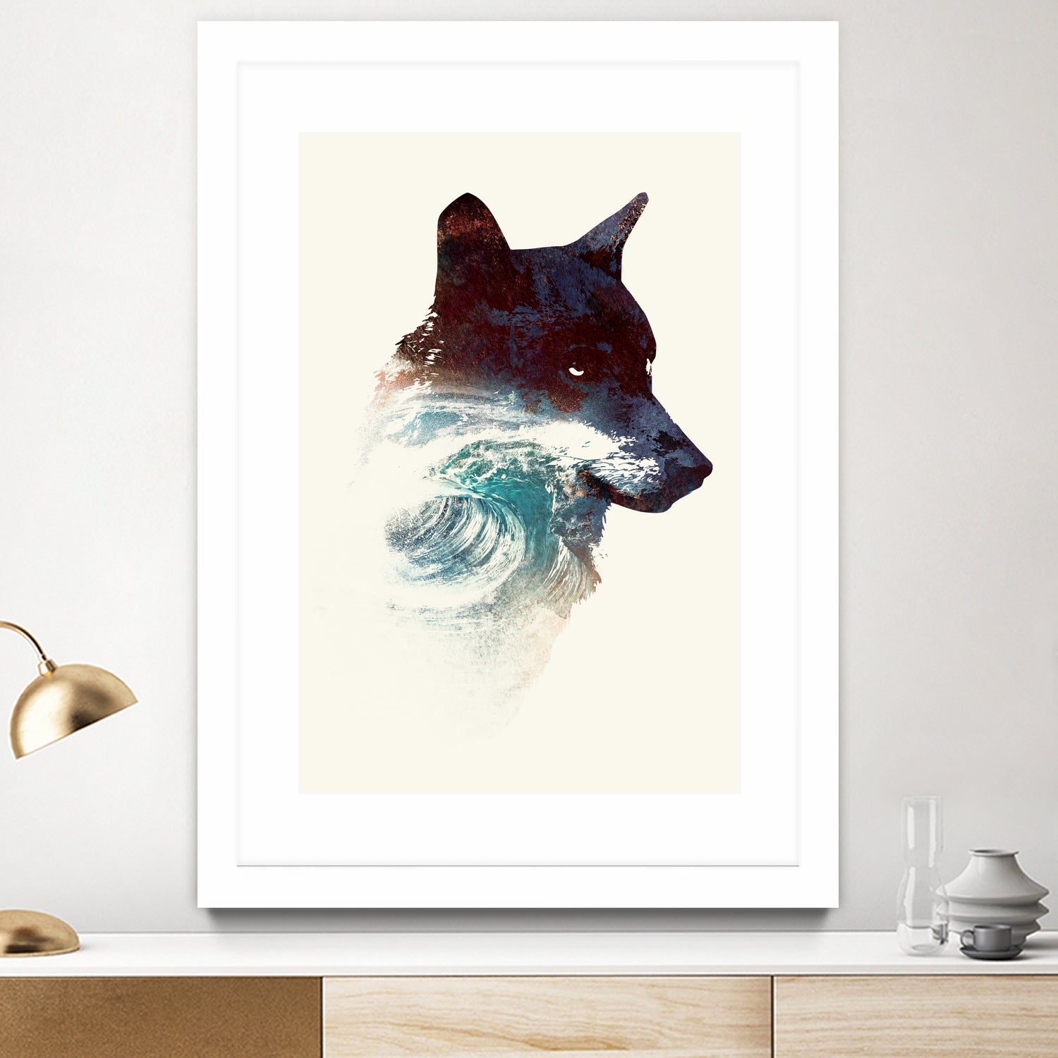 Night Swim by Robert Farkas on GIANT ART - blue digital painting