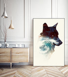 Night Swim by Robert Farkas on GIANT ART - blue digital painting