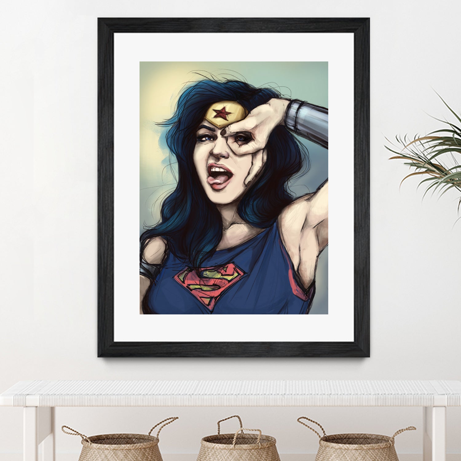 WonderWoman Cosplay by Cristina Dascalu on GIANT ART - blue digital painting