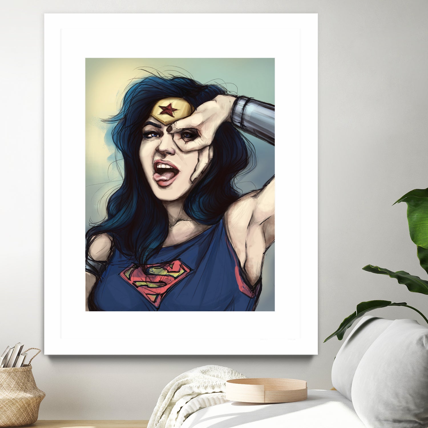 WonderWoman Cosplay by Cristina Dascalu on GIANT ART - blue digital painting