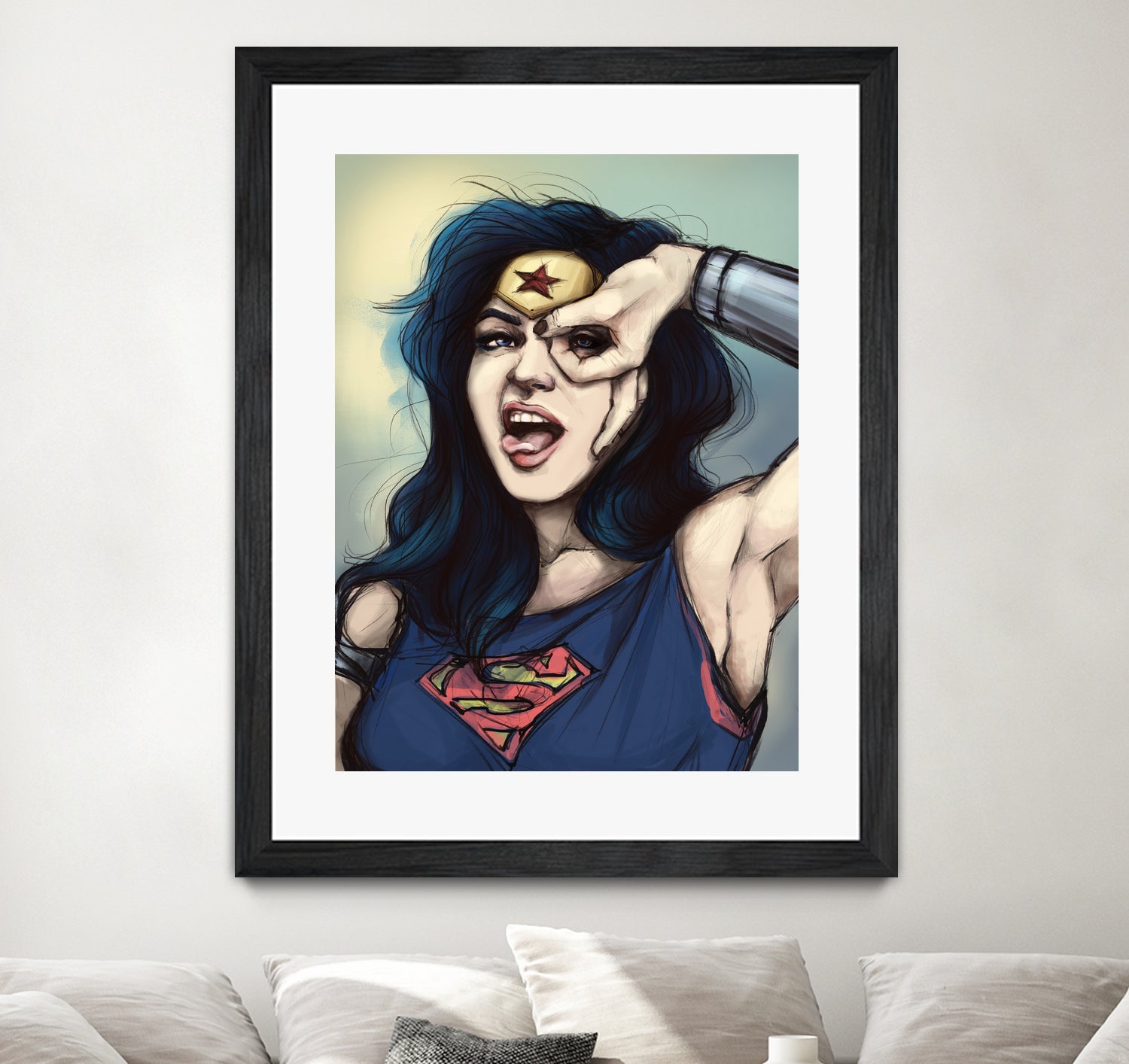 WonderWoman Cosplay by Cristina Dascalu on GIANT ART - blue digital painting