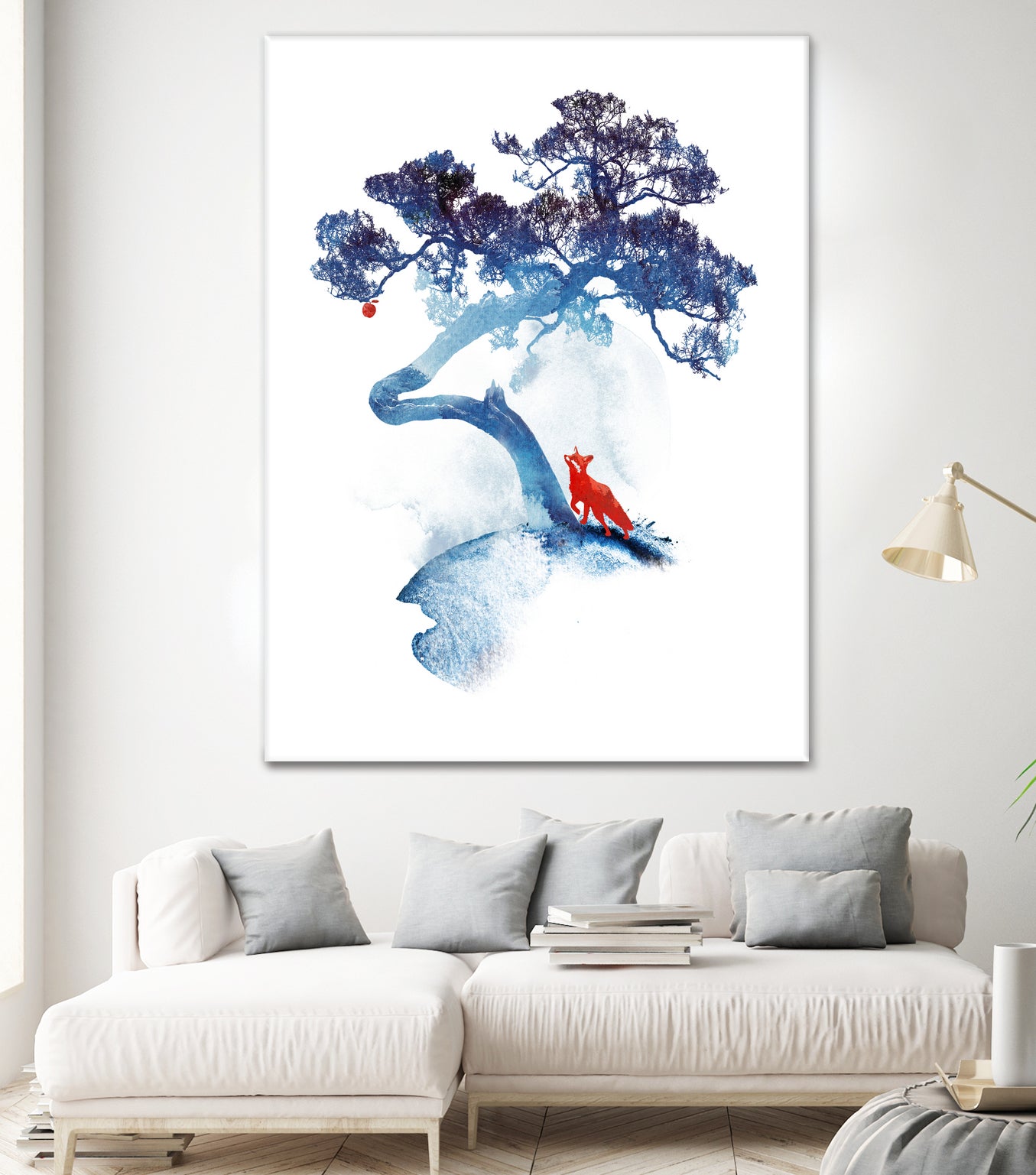 The last apple tree by Robert Farkas on GIANT ART - blue digital painting