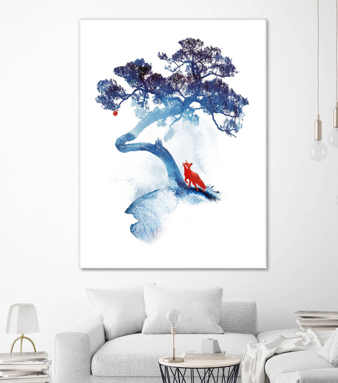 The last apple tree by Robert Farkas on GIANT ART - blue digital painting