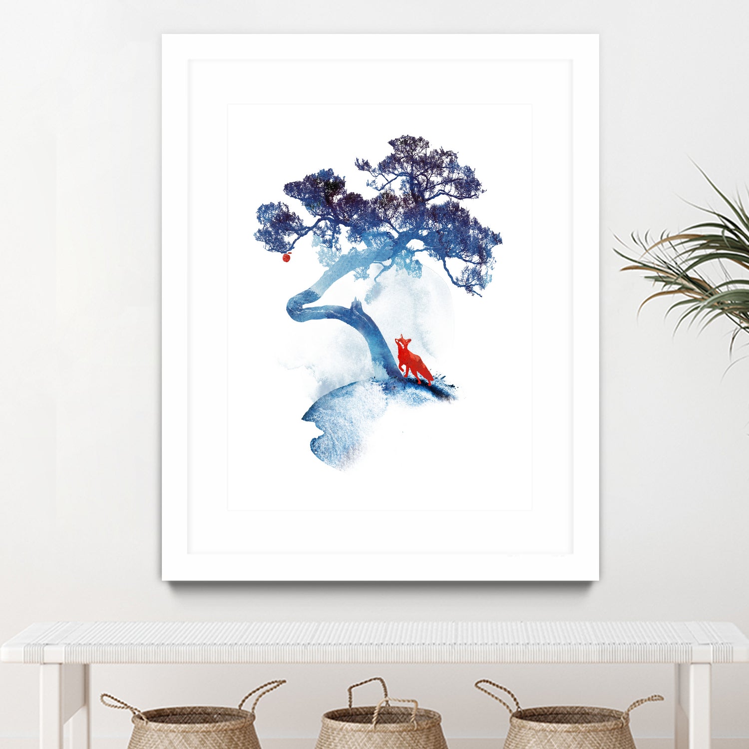 The last apple tree by Robert Farkas on GIANT ART - blue digital painting