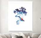 The last apple tree by Robert Farkas on GIANT ART - blue digital painting