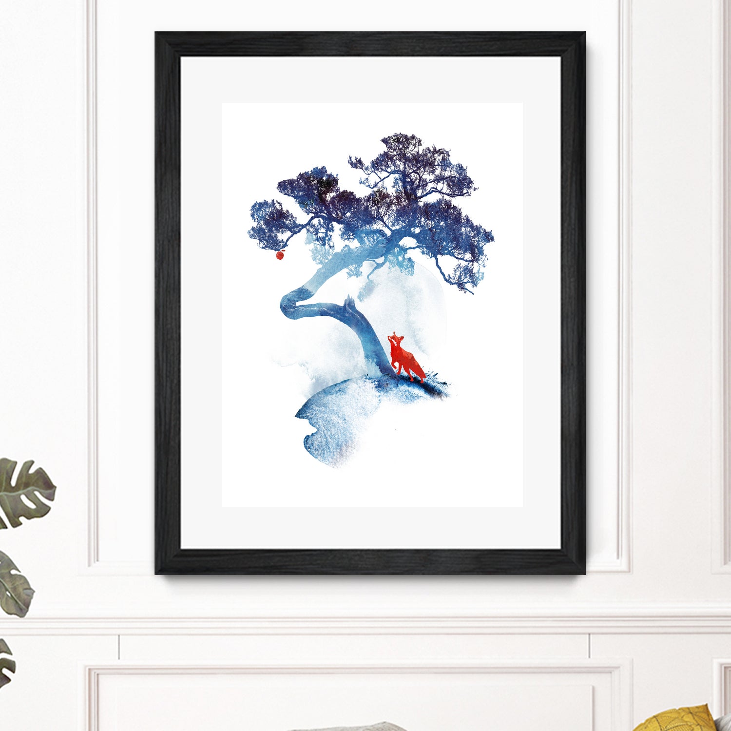 The last apple tree by Robert Farkas on GIANT ART - blue digital painting