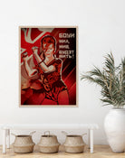 David Bowie by Zoran Cardula on GIANT ART - red vector illustration