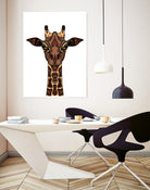 Coloured Giraffe Illustration/Drawing by Naomi Davies on GIANT ART - black digital drawing