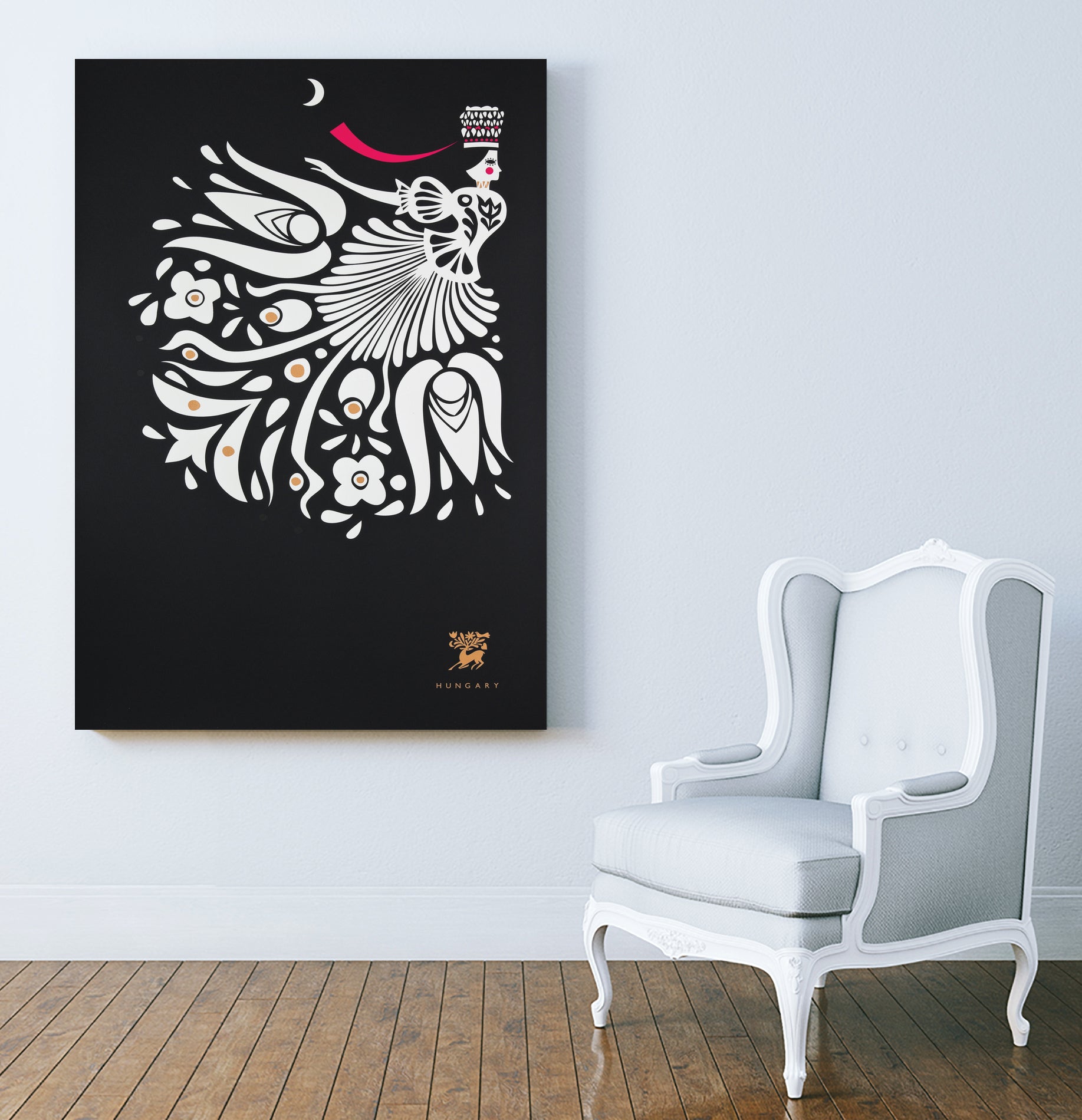 Balas Benedek_Bride by Benedek Balás on GIANT ART - black vector illustration